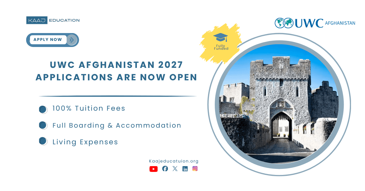 UWC Afghanistan 2027 Applications Are Now Open